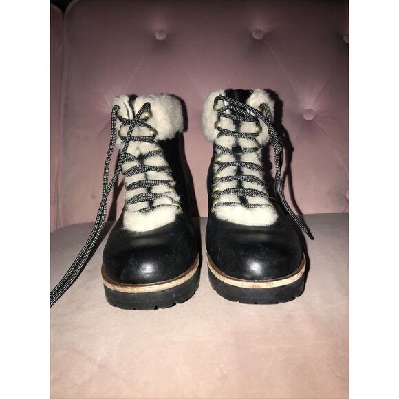 Kork Ease Leather With Sheepskin Lining Cooper Boots Size 7M - Picture 3 of 9